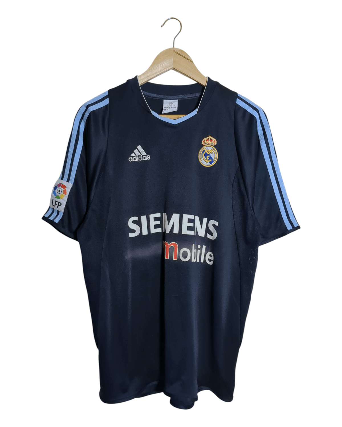 2003-04 Real Madrid Adidas Away Shirt #10 Figo - (M)