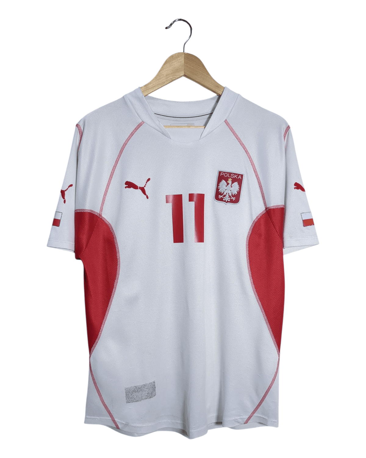 2002-04 Poland Puma Home Shirt #11 Olisadebe - (M)