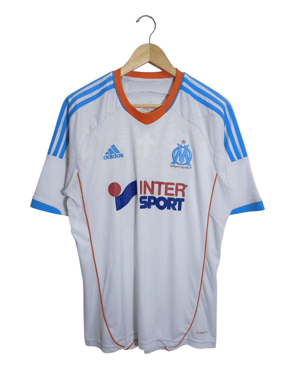 2012-13 Olympique Marseille Adidas Home Shirt #6 Barton - (M)