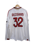 2009-10 AC Milan Adidas Player Issue Away L/S Shirt #32 Beckham - (L)
