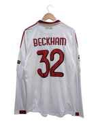 2009-10 AC Milan Adidas Player Issue Away L/S Shirt #32 Beckham - (L)