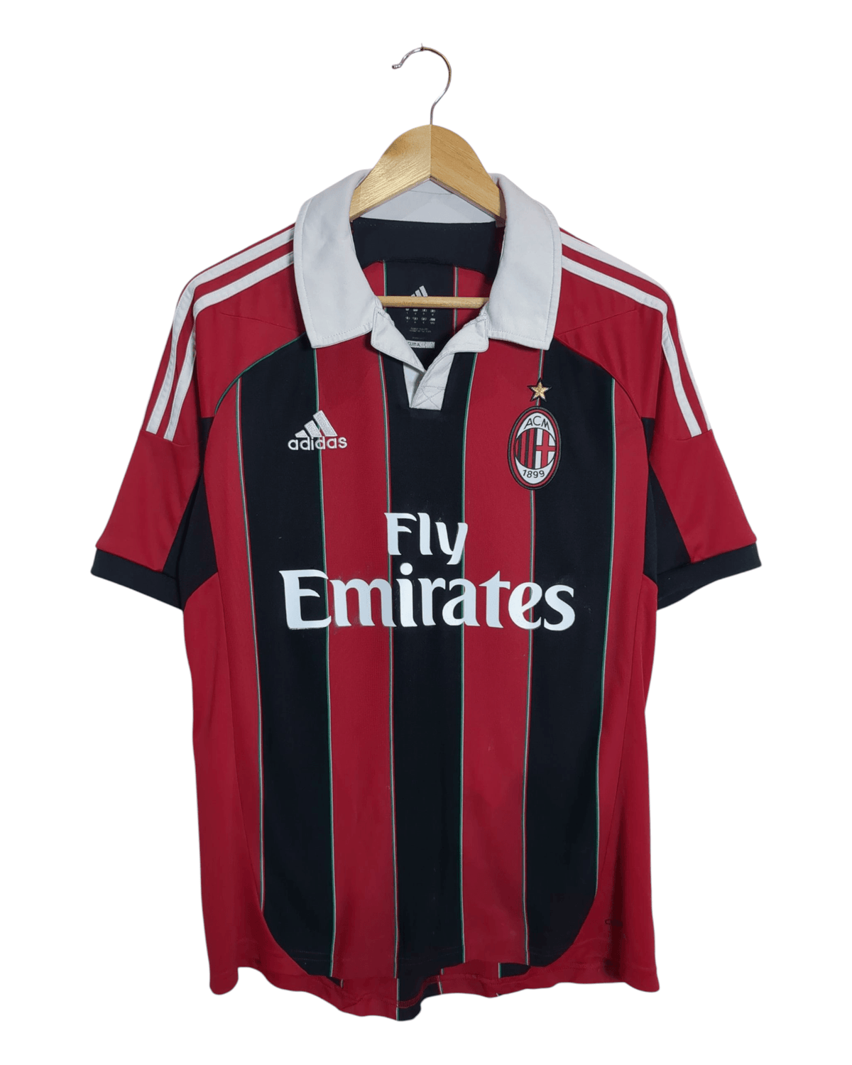 2012-13 AC Milan Adidas Home Shirt #45 Balotelli - (M)
