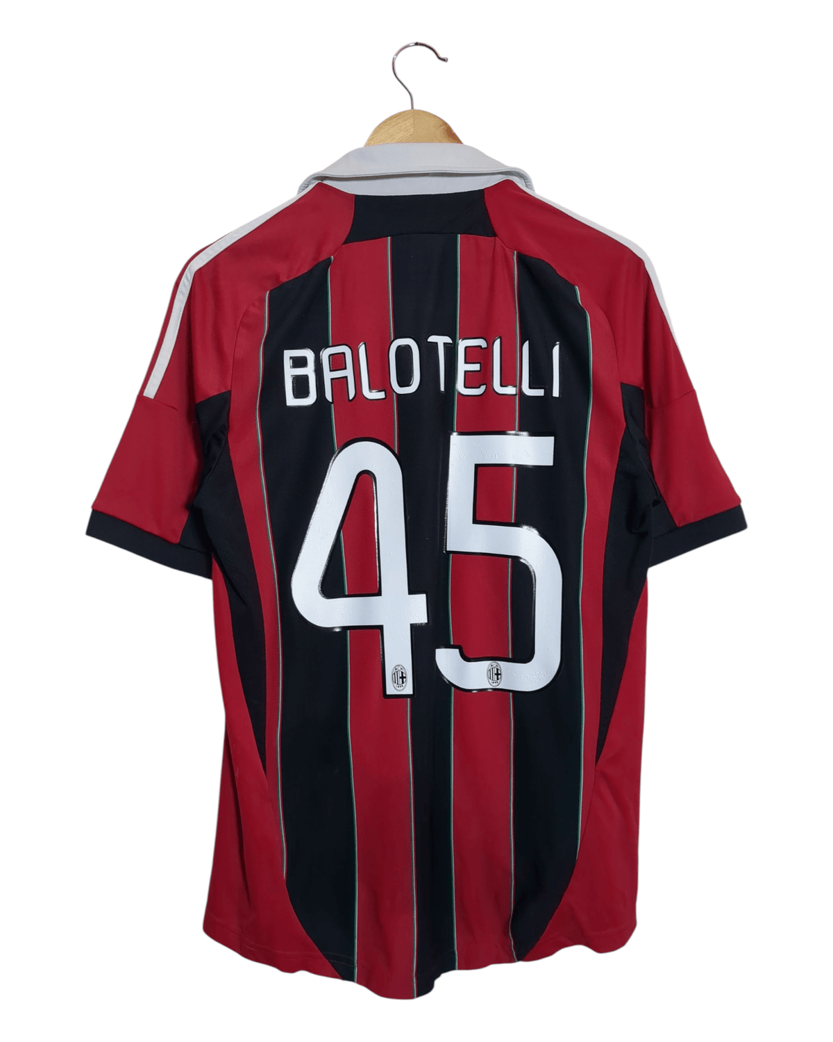 2012-13 AC Milan Adidas Home Shirt #45 Balotelli - (M)