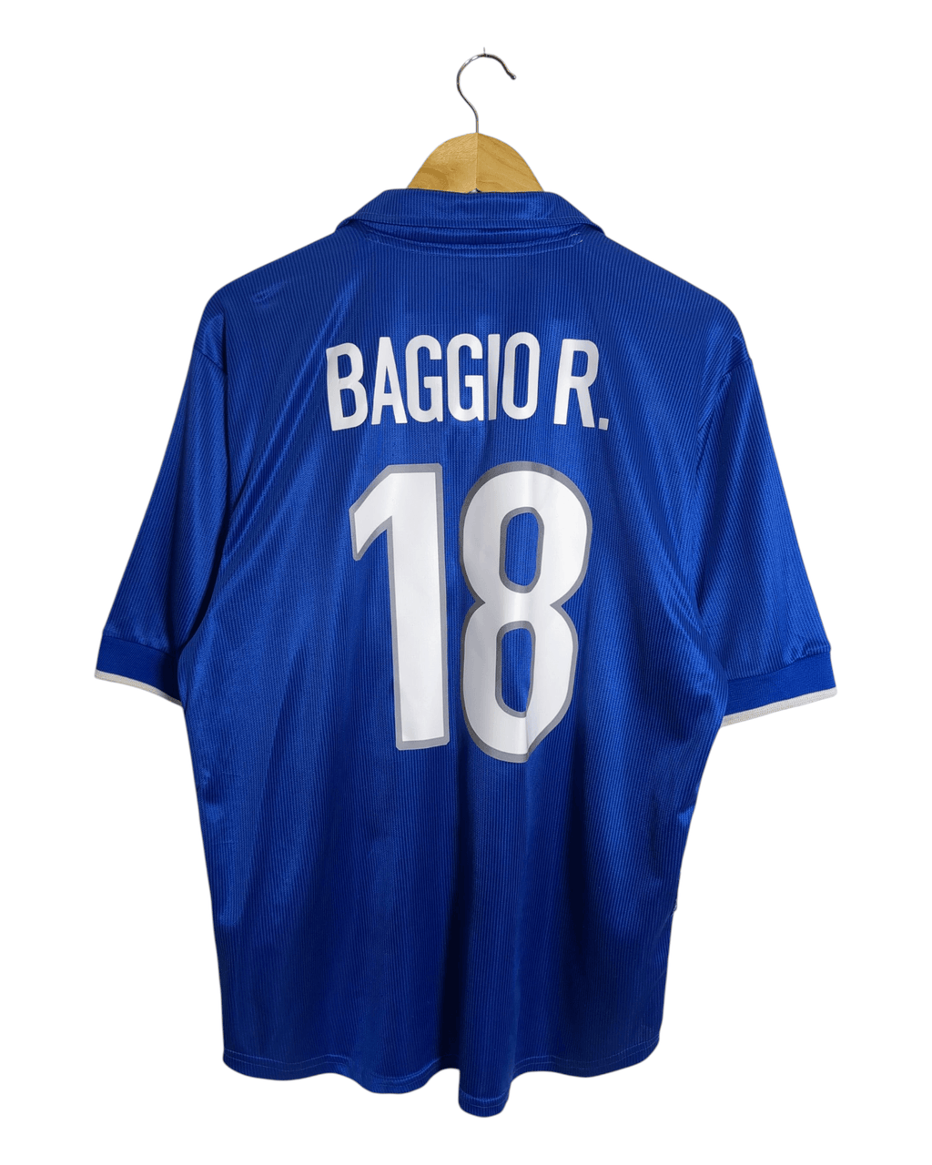 1997-98 Italy Nike Home Shirt #18 Baggio R. - (L)