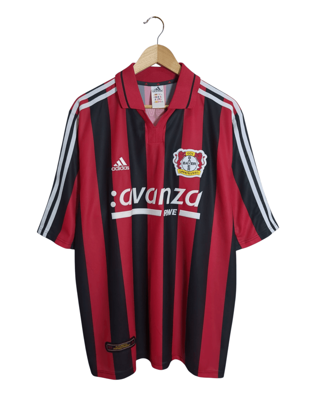 2000-01 Bayer Leverkusen Adidas Home Shirt #13 Ballack - (L)