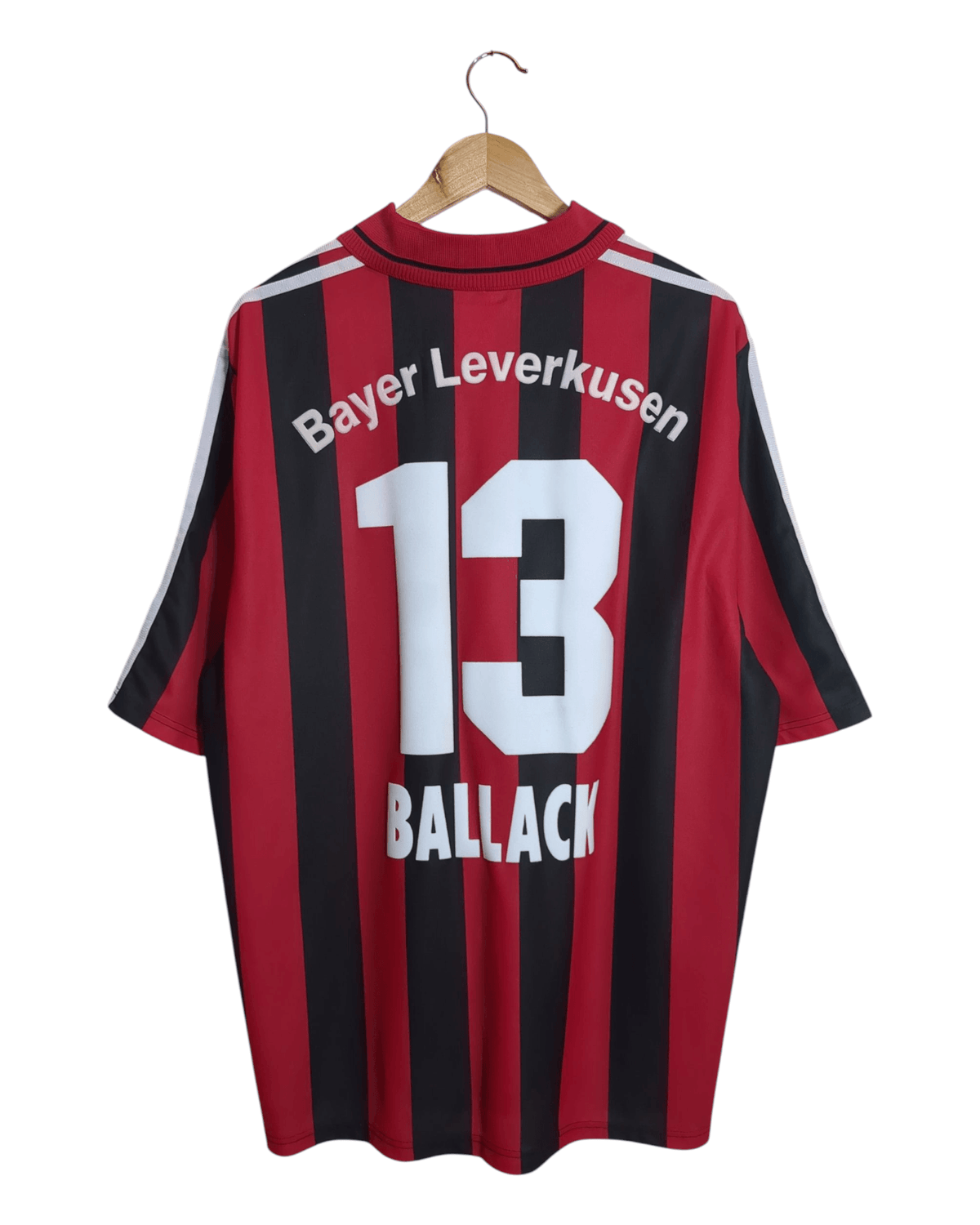2000-01 Bayer Leverkusen Adidas Home Shirt #13 Ballack - (L)