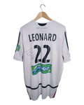 2006-07 New England Revolution Adidas Match Issued Signed Away Shirt #22 Leonard - (XL)