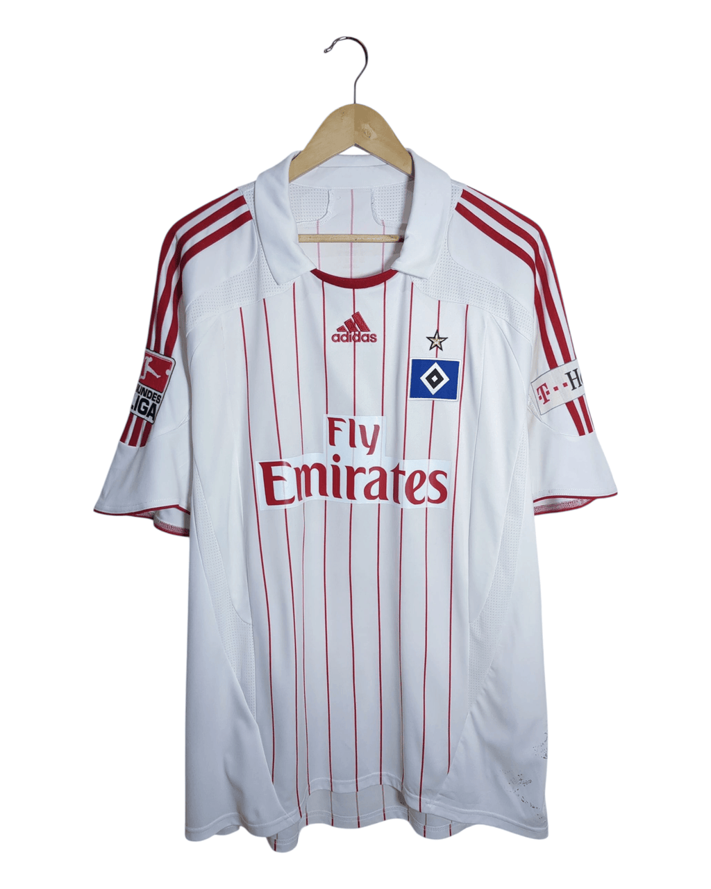 2007-08 Hamburger Adidas Home Shirt #10 Kompany - (XL)