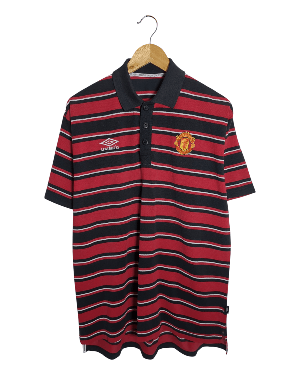 1996-97 Manchester United Umbro Polo Shirt - (L)