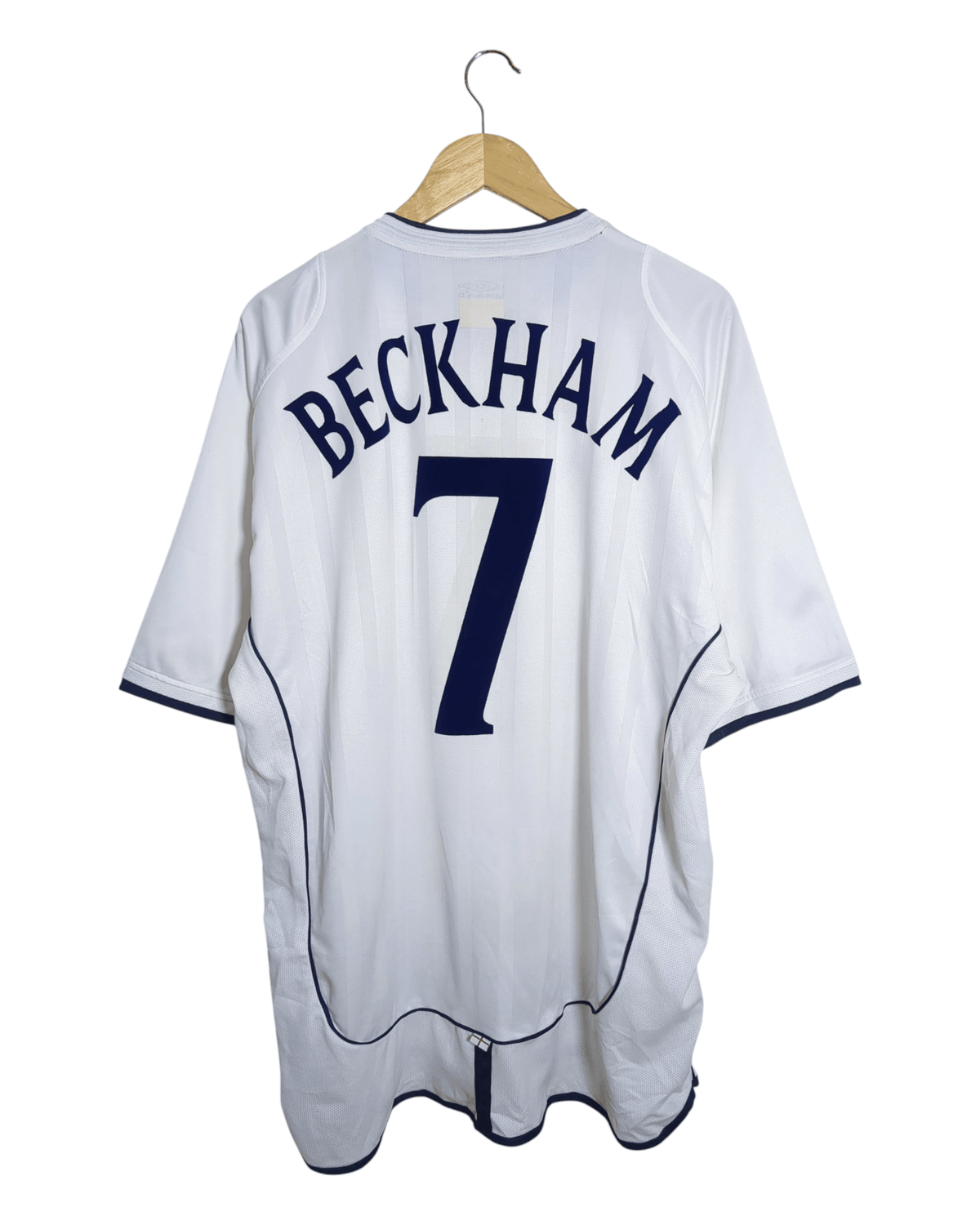 2001-03 England Umbro Home Shirt #7 Beckham - (XL)
