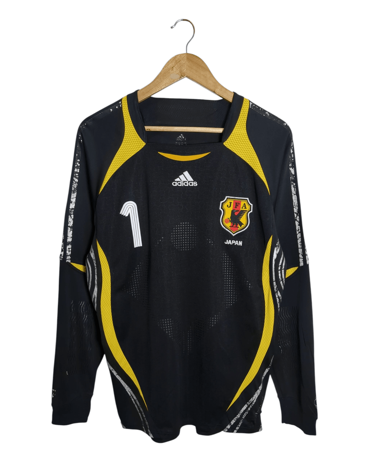 2006-08 Japan Adidas Player Issue Goalkeeper L/S Shirt #1 Narazaki - (M)