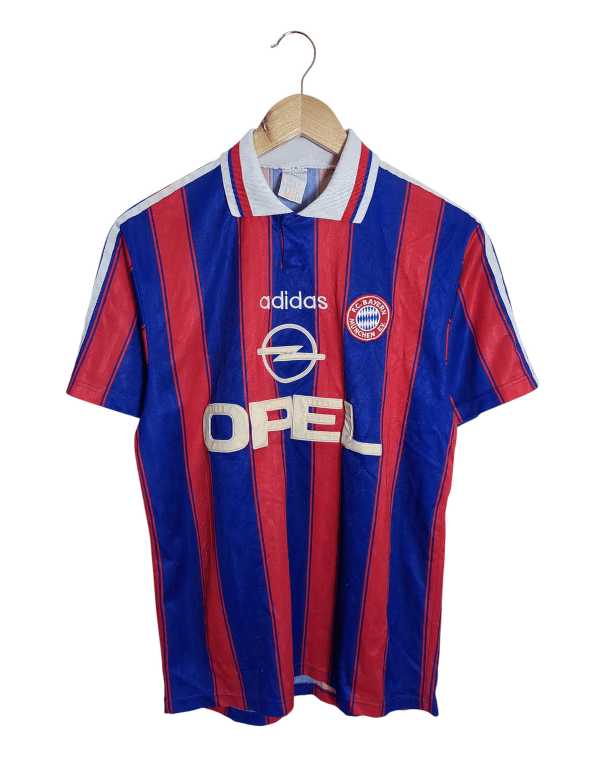 1995-97 Bayern Munich Adidas Home Shirt #18 Klinsmann - (M)