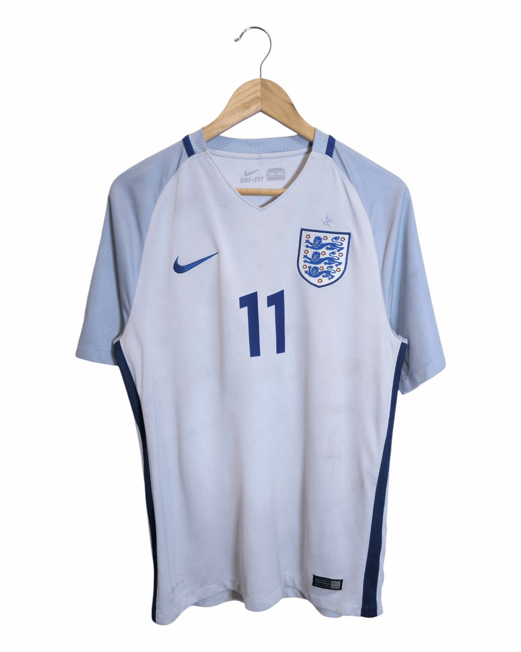 2016-17 England Nike Home Shirt #11 Vardy - (S)