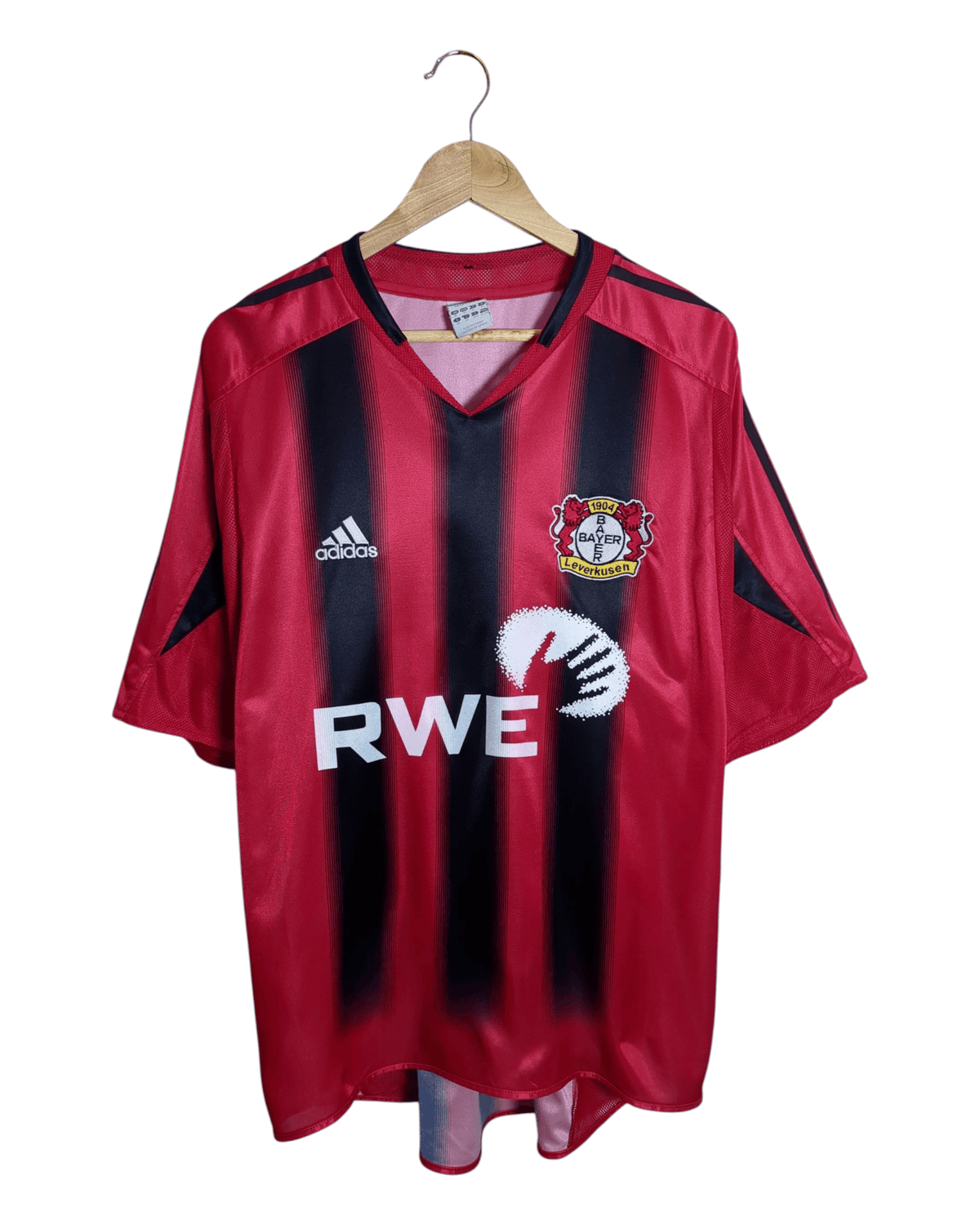 2004-06 Bayer Leverkusen Adidas Home Shirt #9 Berbatov - (XL)