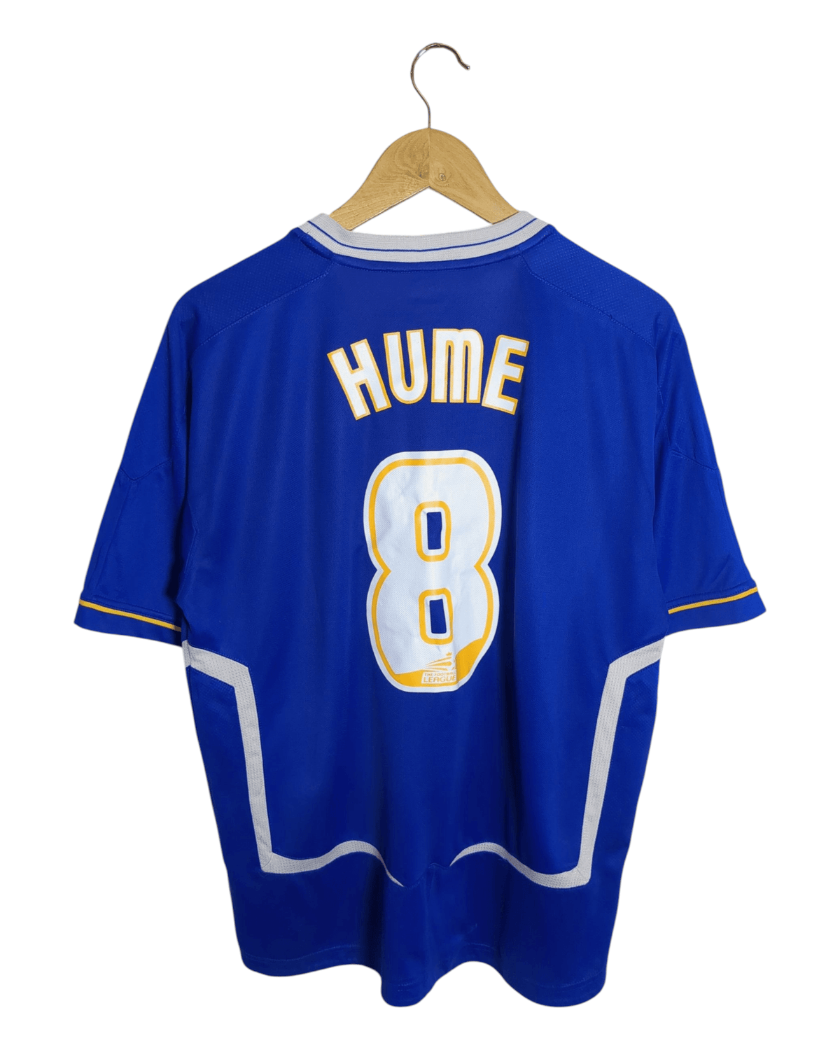 2005-06 Leicester JJB Home Shirt #8 Hume - (L)