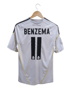 2009-10 Real Madrid Adidas Home Shirt #11 Benzema - (S)