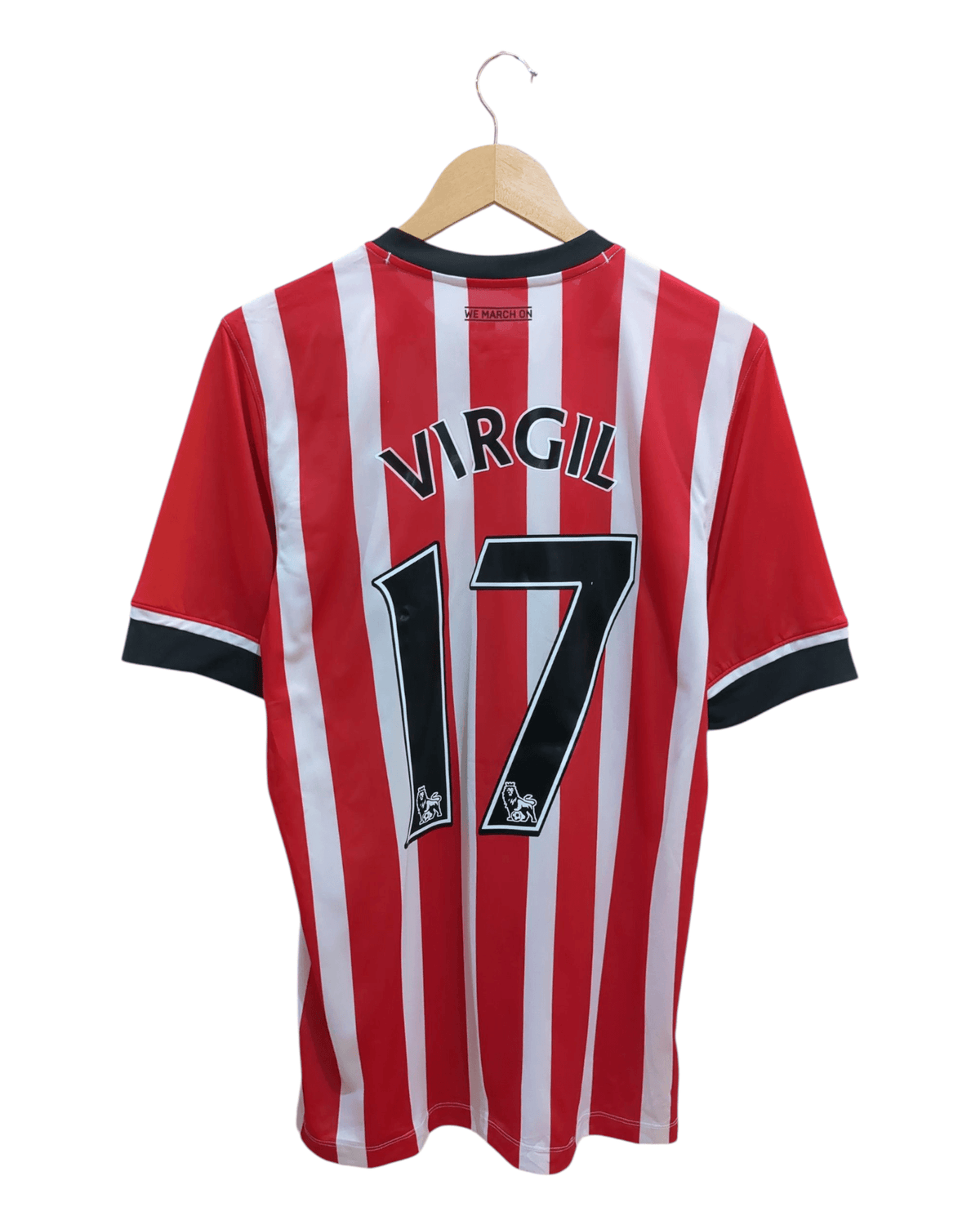 2016-17 Southampton Under Armour Home Shirt #17 Virgil - (M)