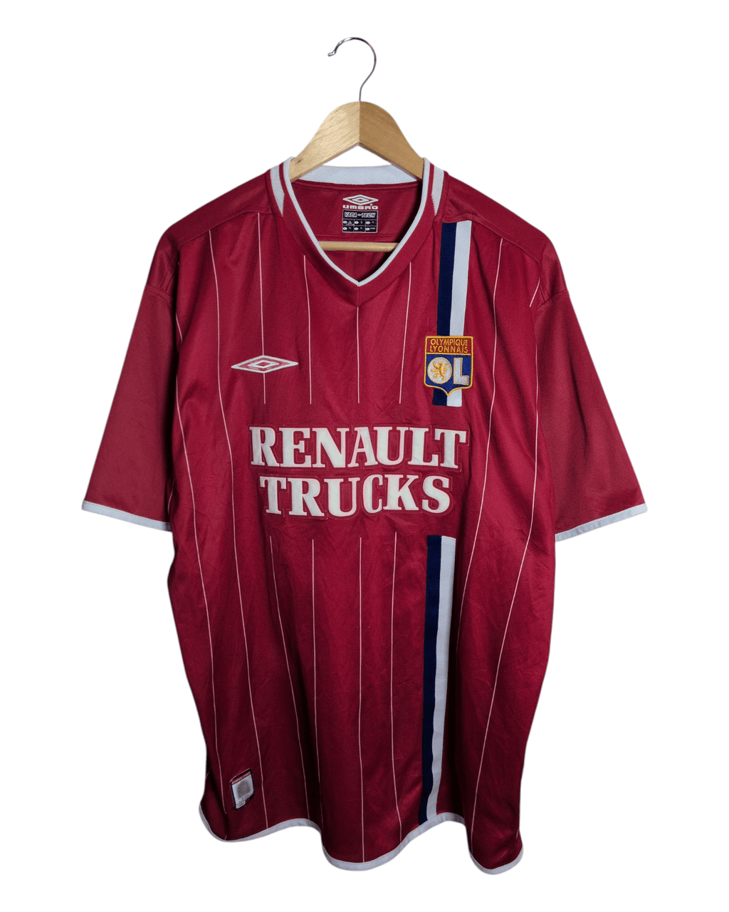 2003-04 Olympique Lyonnais Umbro Third Shirt #18 Luyindula - (XL)