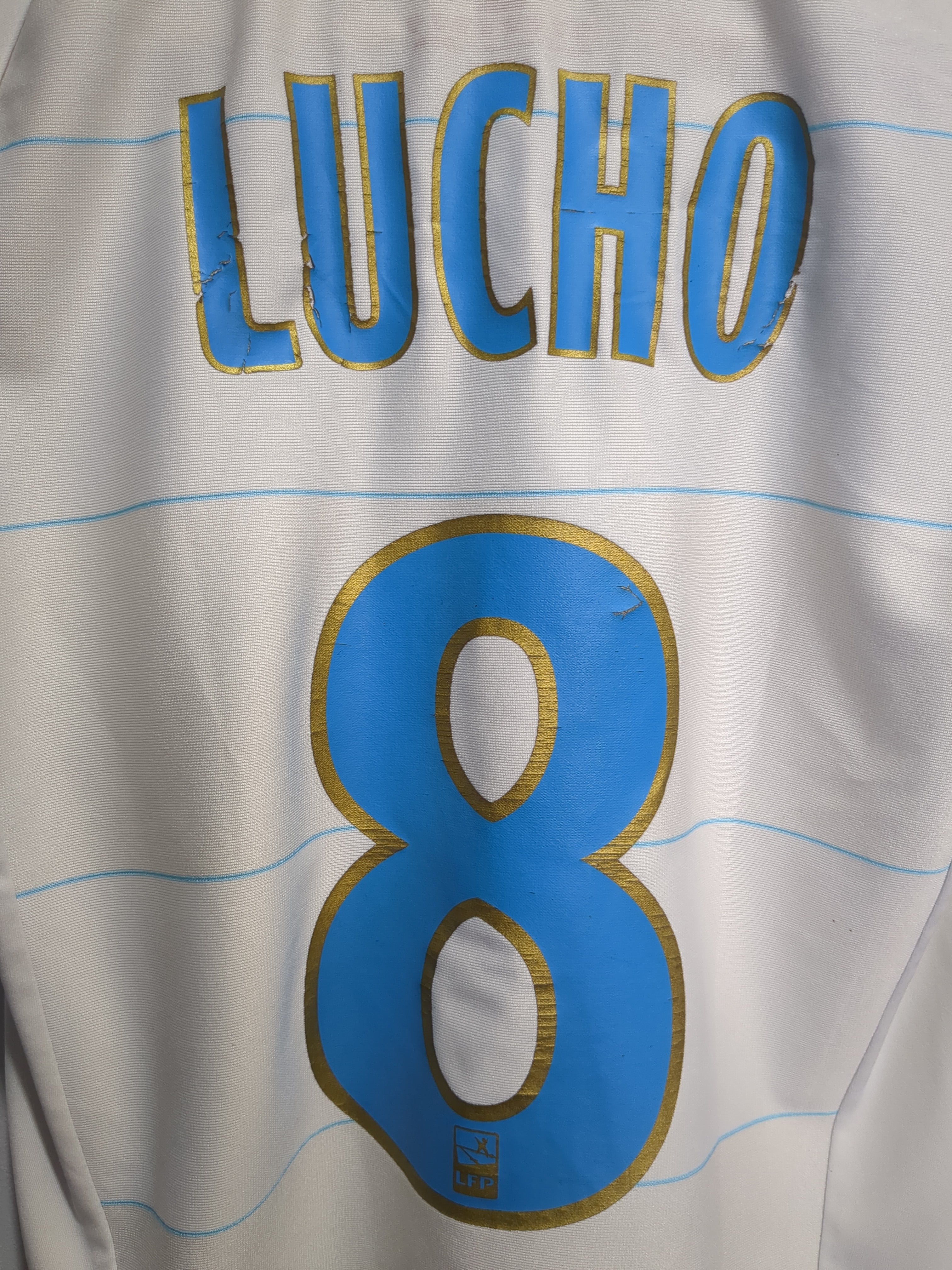 2010-11 Adidas Olympique Marseille Home Shirt #8 Lucho - (XS)