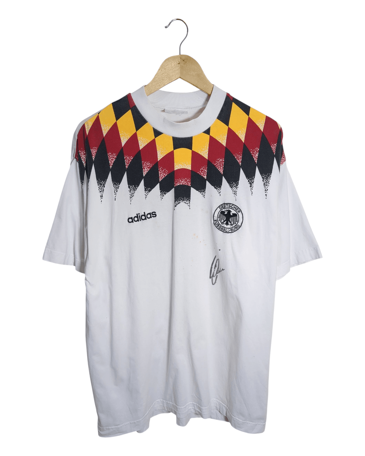 1994-96 Germany Adidas Signed Training Shirt - (L)