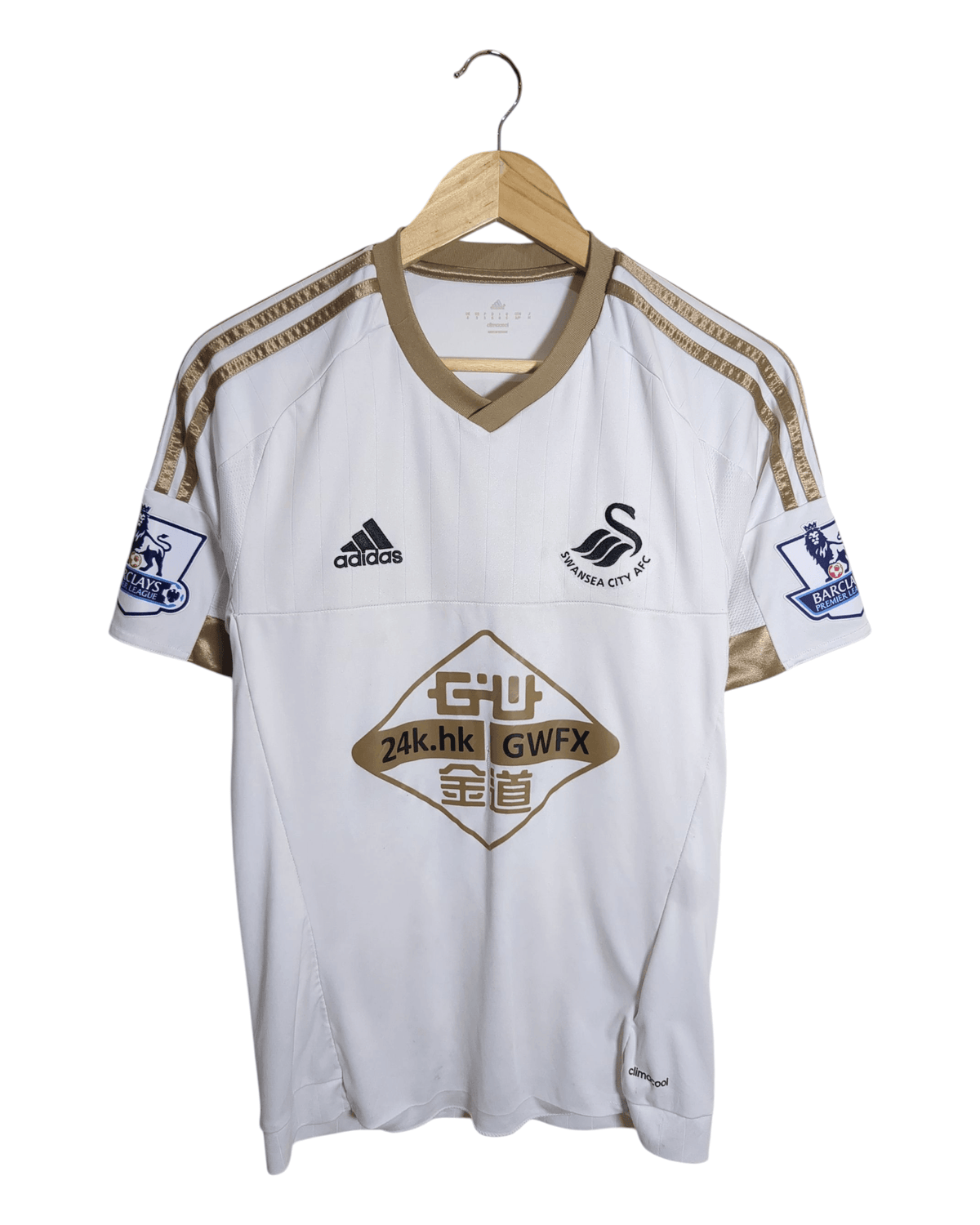 2015-16 Swansea City Adidas Home Shirt #10 A.Ayew - (S)