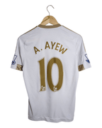 2015-16 Swansea City Adidas Home Shirt #10 A.Ayew - (S)