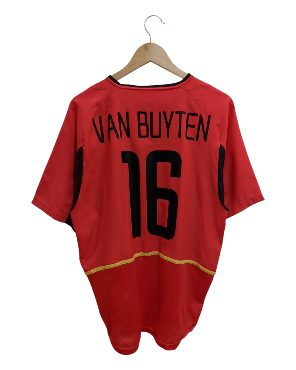 2002-04 Belgium Nike Home Shirt #16 Van Buyten - (M)