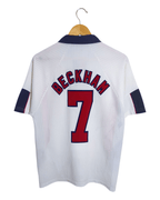 1997-99 England Umbro Home Shirt #7 Beckham - (M)