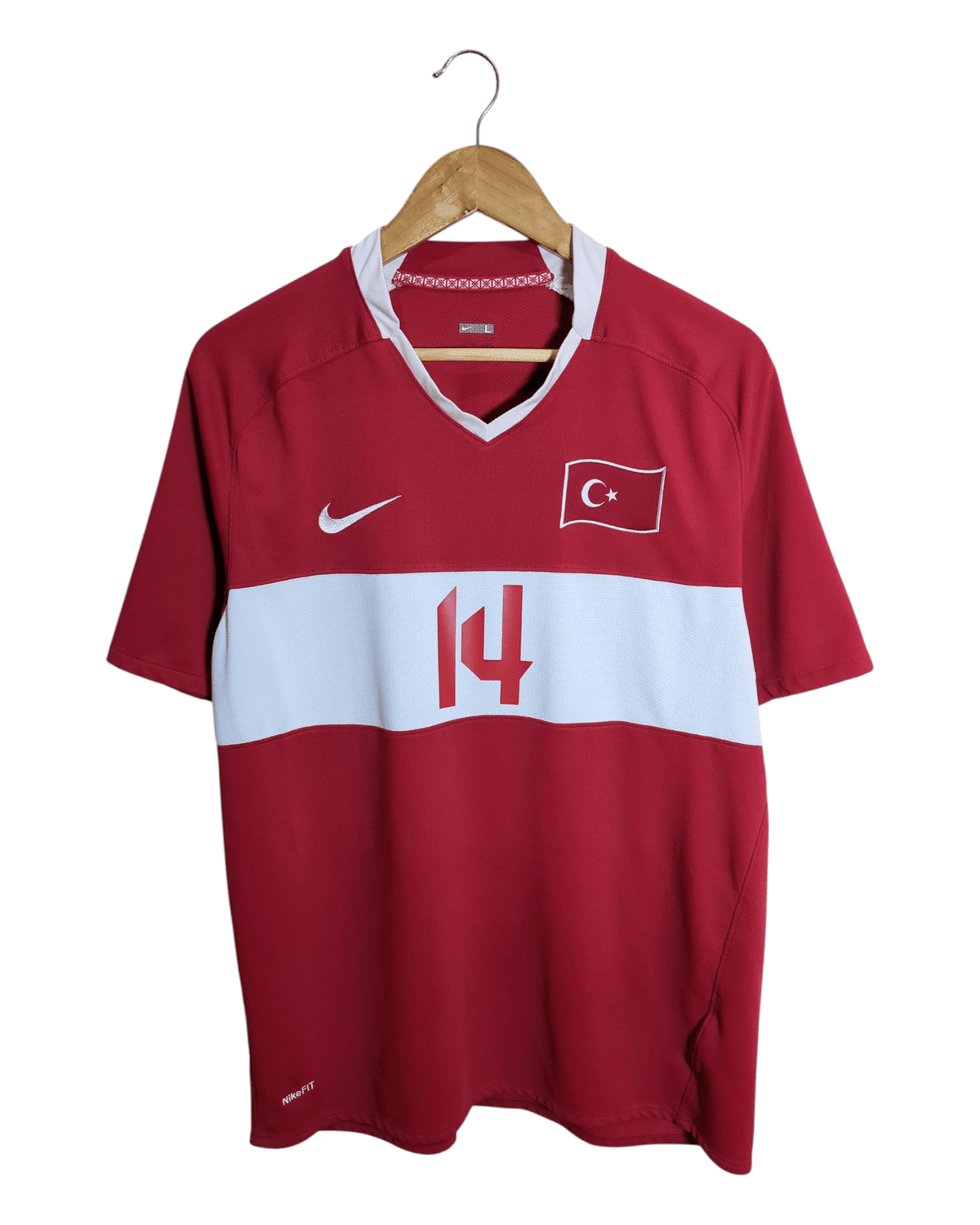 2008-10 Turkey Nike Home Shirt #14 Arda - (L)