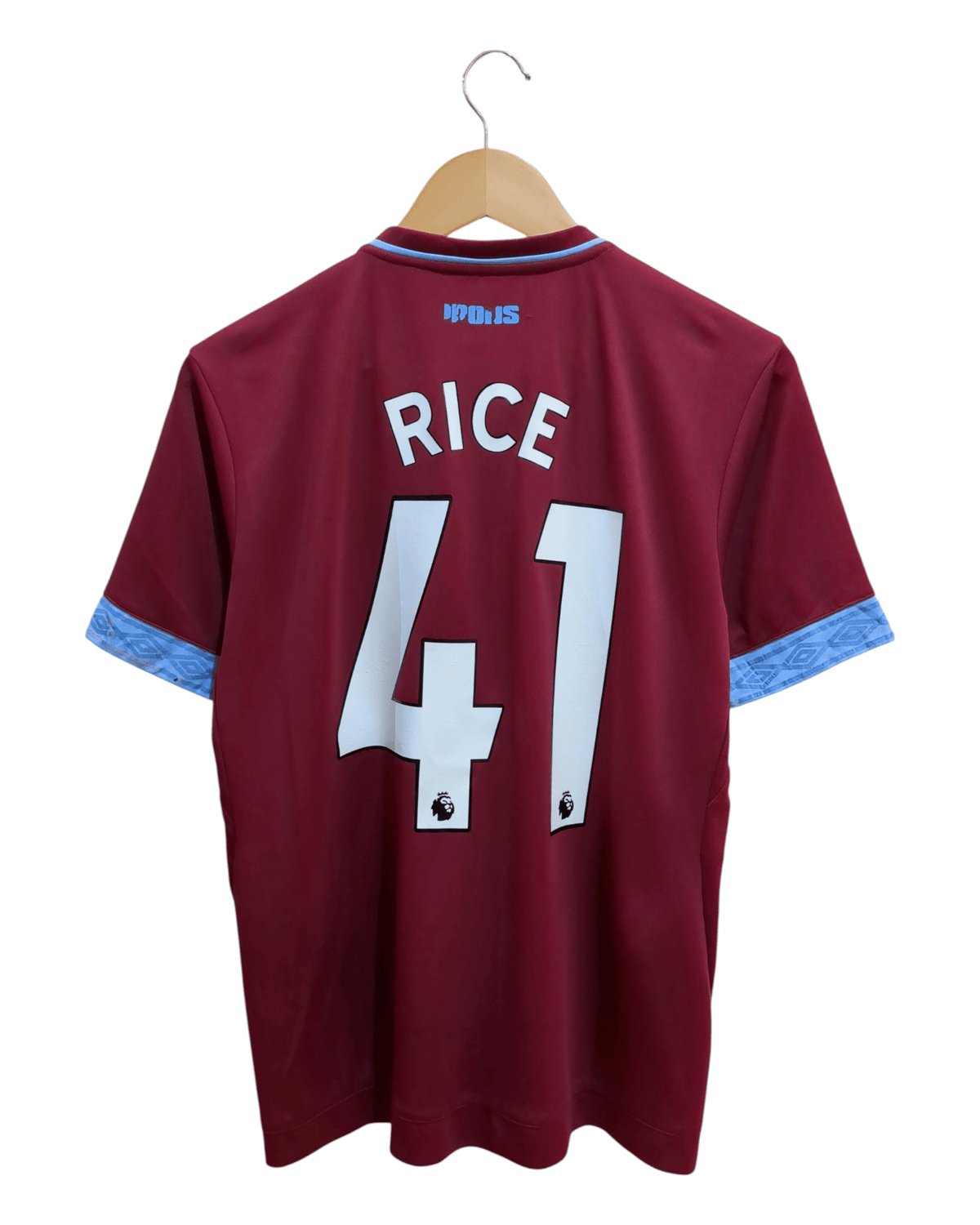 2018-19 West Ham Umbro Home Shirt #41 Rice - (M)