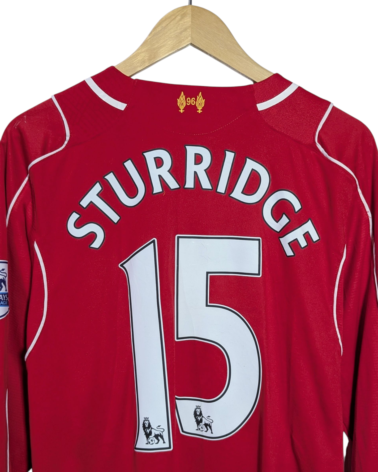 2014-15 Liverpool Warrior Home L/S Shirt #15 Sturridge - (L)