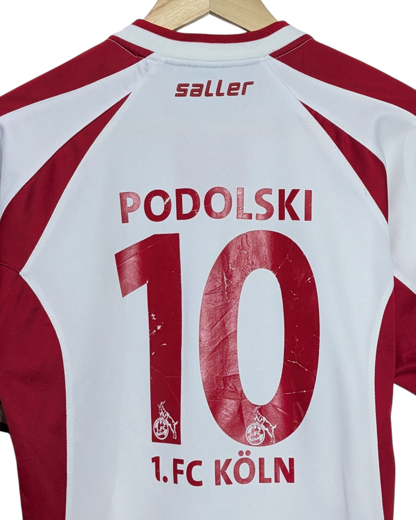 2003-04 FC Koln Saller Home Shirt #10 Podolski - (S)