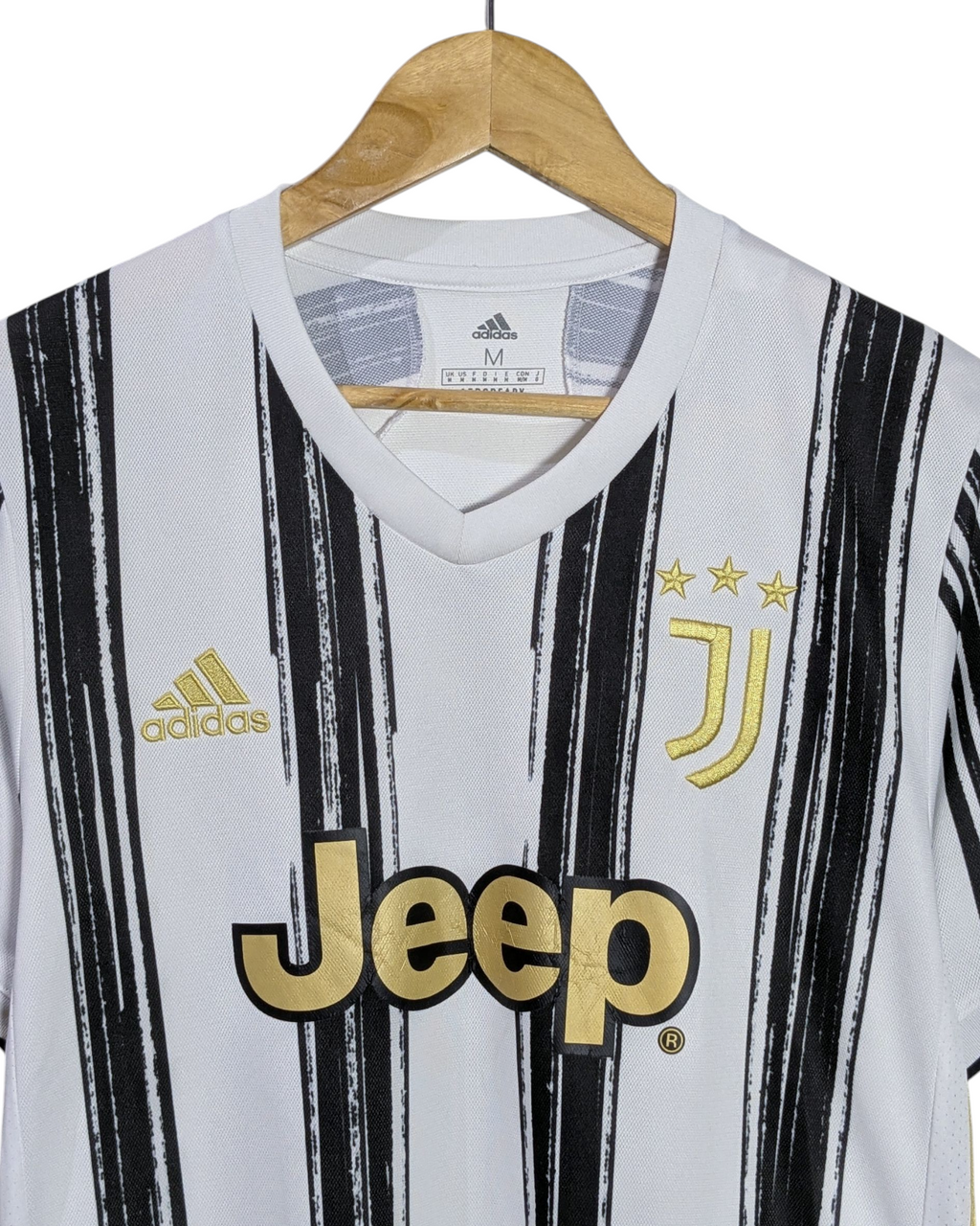 2020-21 Juventus Adidas Home Shirt #7 Ronaldo - (M)