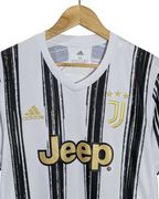 2020-21 Juventus Adidas Home Shirt #7 Ronaldo - (M)