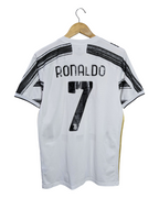 2020-21 Juventus Adidas Home Shirt #7 Ronaldo - (M)