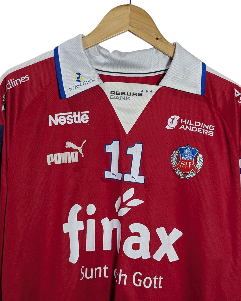 2004 Helsingborgs IF Puma Signed Home L/S Shirt #11 - (L)