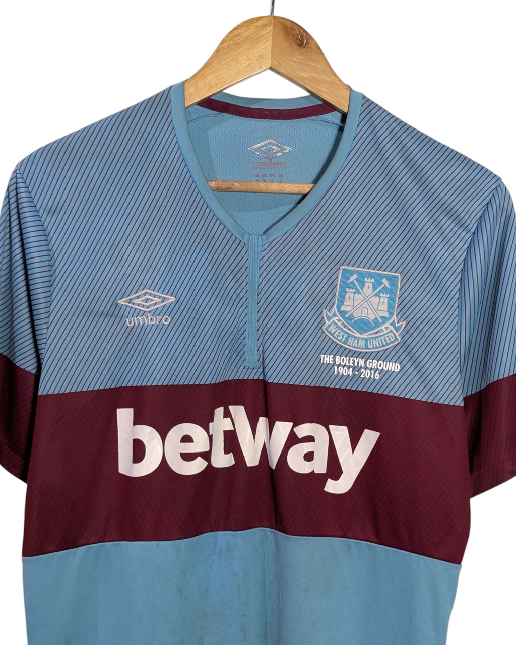 2015-16 West Ham Umbro 'Boleyn' Away Shirt - (M)