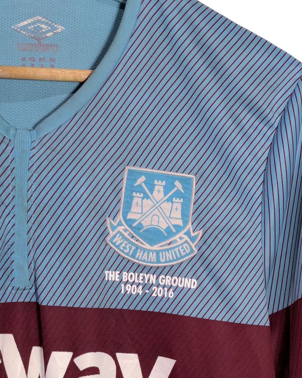 2015-16 West Ham Umbro 'Boleyn' Away Shirt - (M)