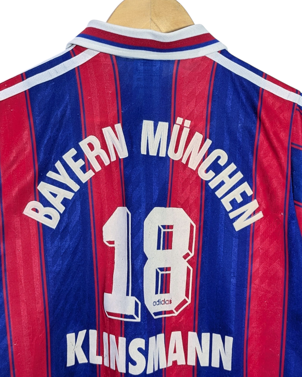 1995-97 Bayern Munich Adidas Home Shirt #18 Klinsmann - (L.Boys)