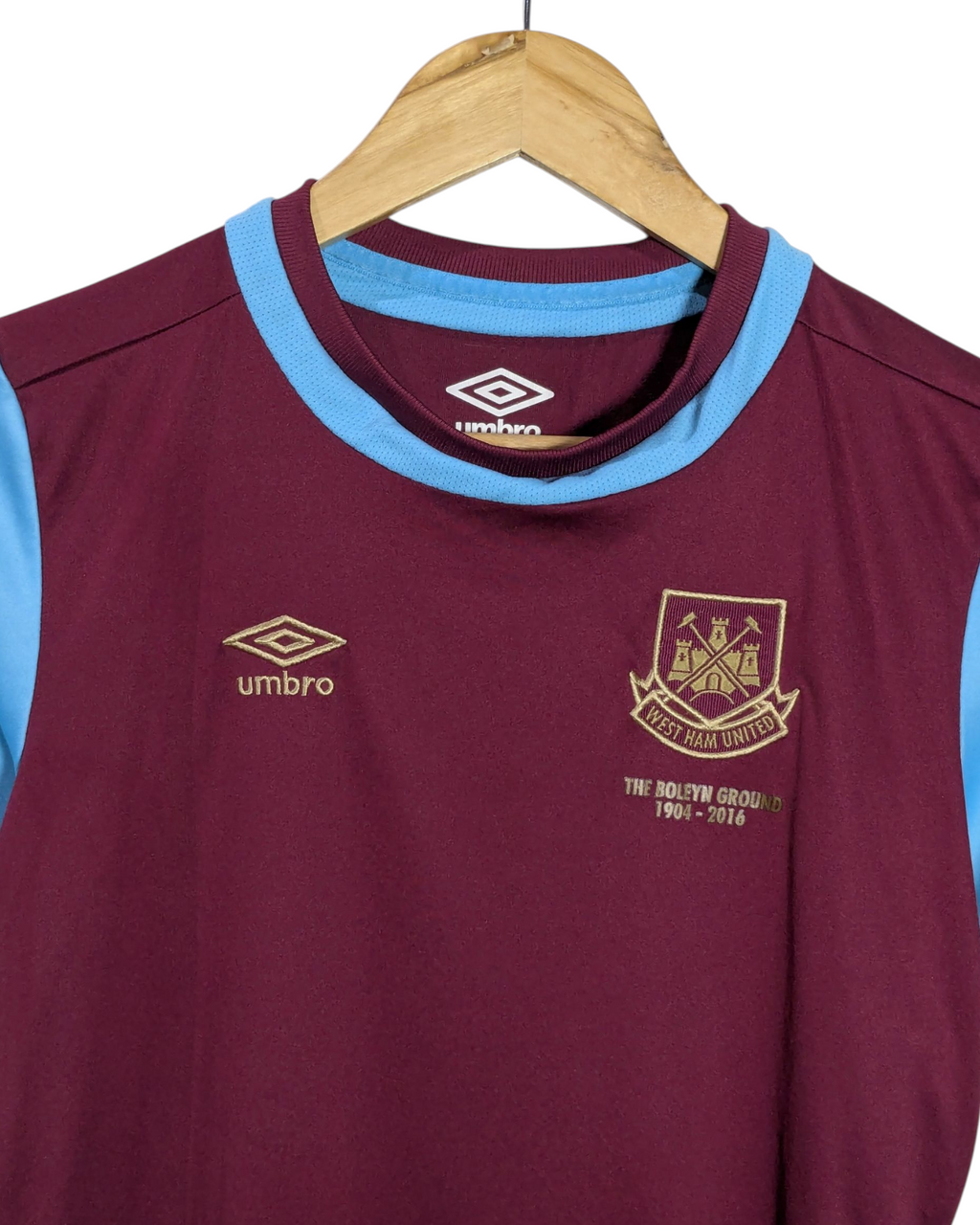 2015-16 West Ham Umbro 'Boleyn' Home Shirt - (L.Boys)