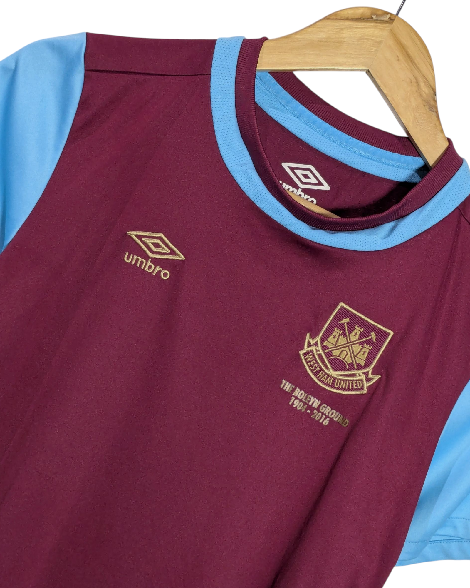 2015-16 West Ham Umbro 'Boleyn' Home Shirt - (L.Boys)