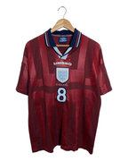 1997-99 England Umbro Away Shirt #8 Gascoigne - (L)