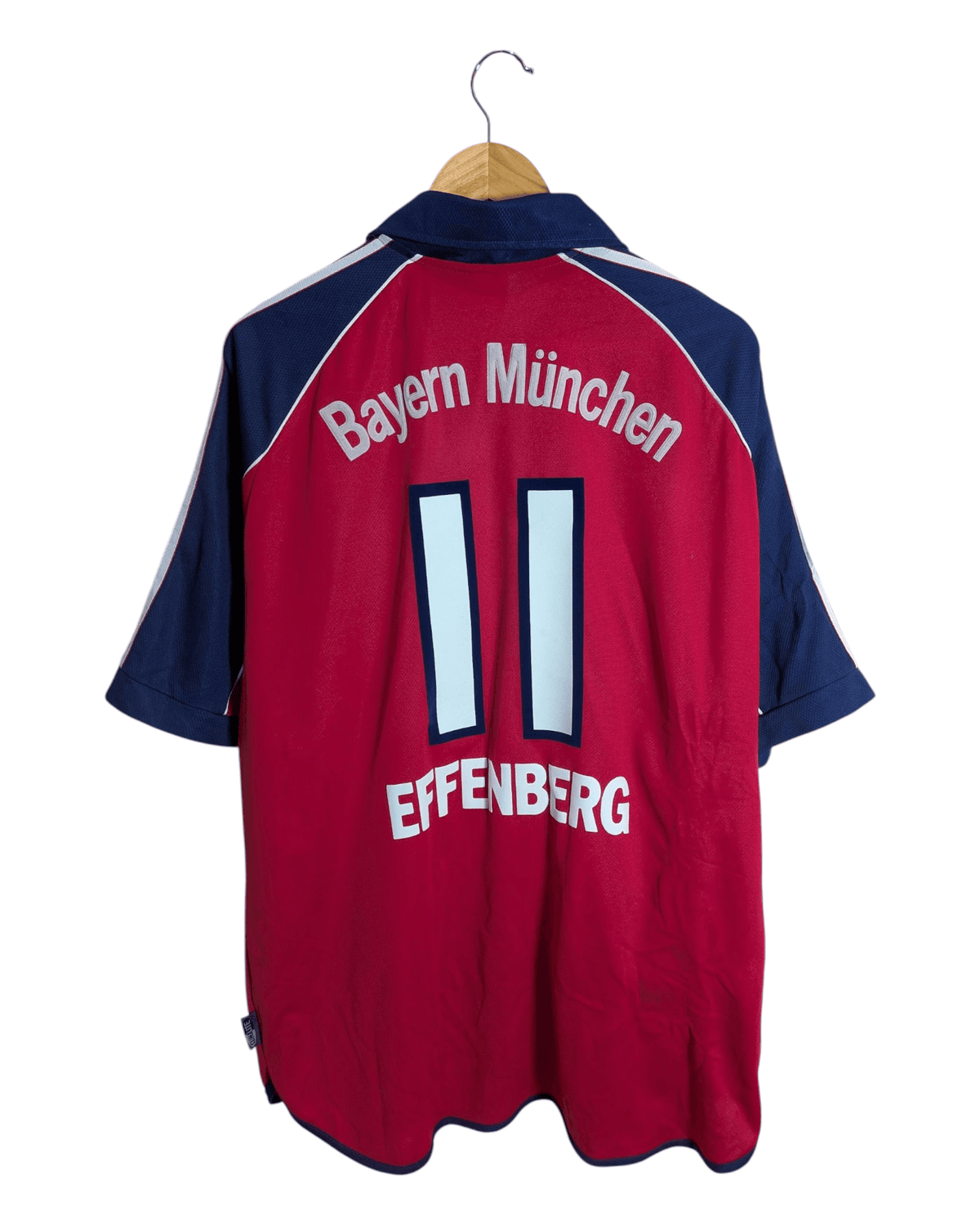 1999-01 Bayern Munich Adidas Home Shirt #11 Effenberg - (XL)