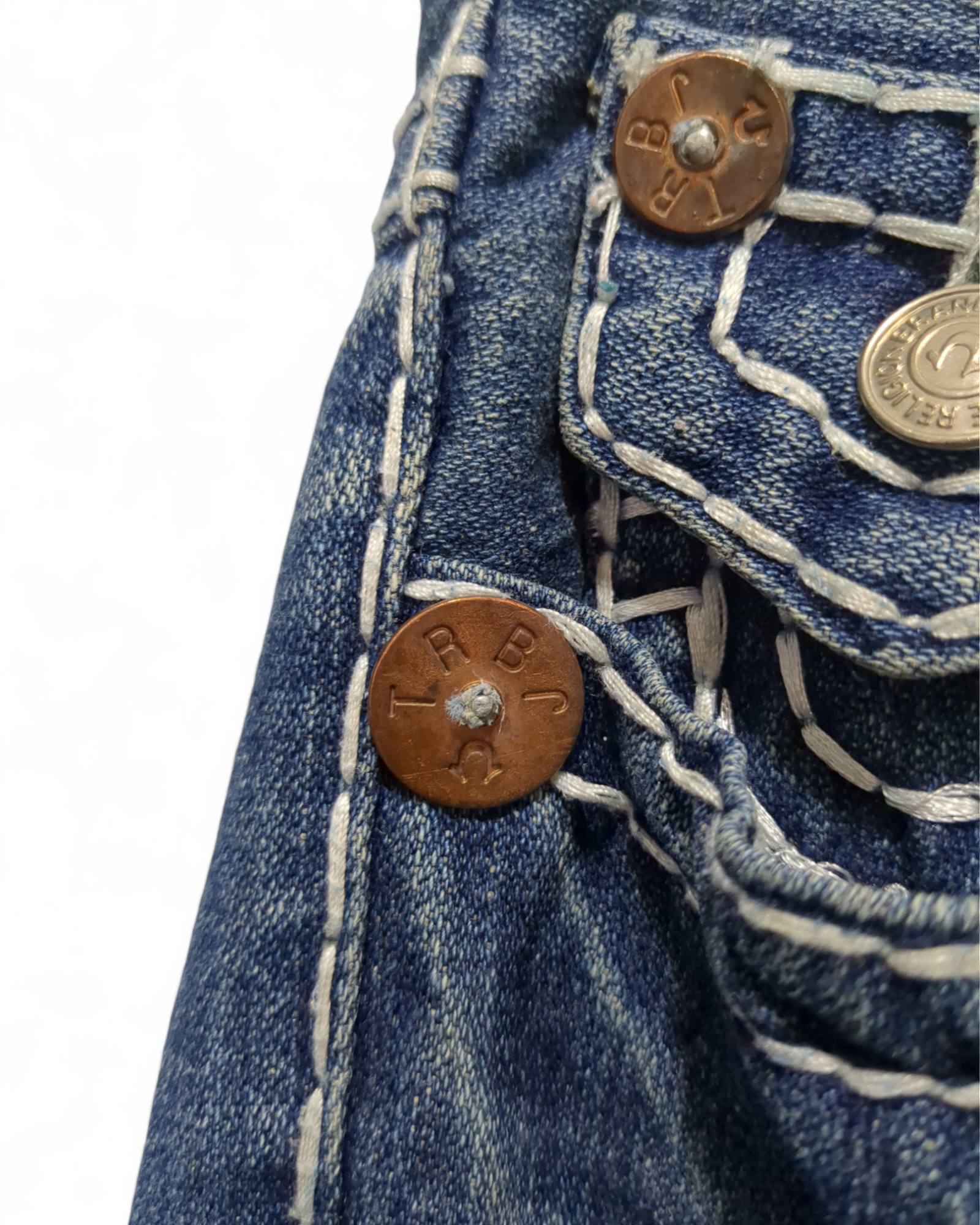 True Religion 00s Billy Bootcut Medium Wash Super T Jeans - (W32 x L40)