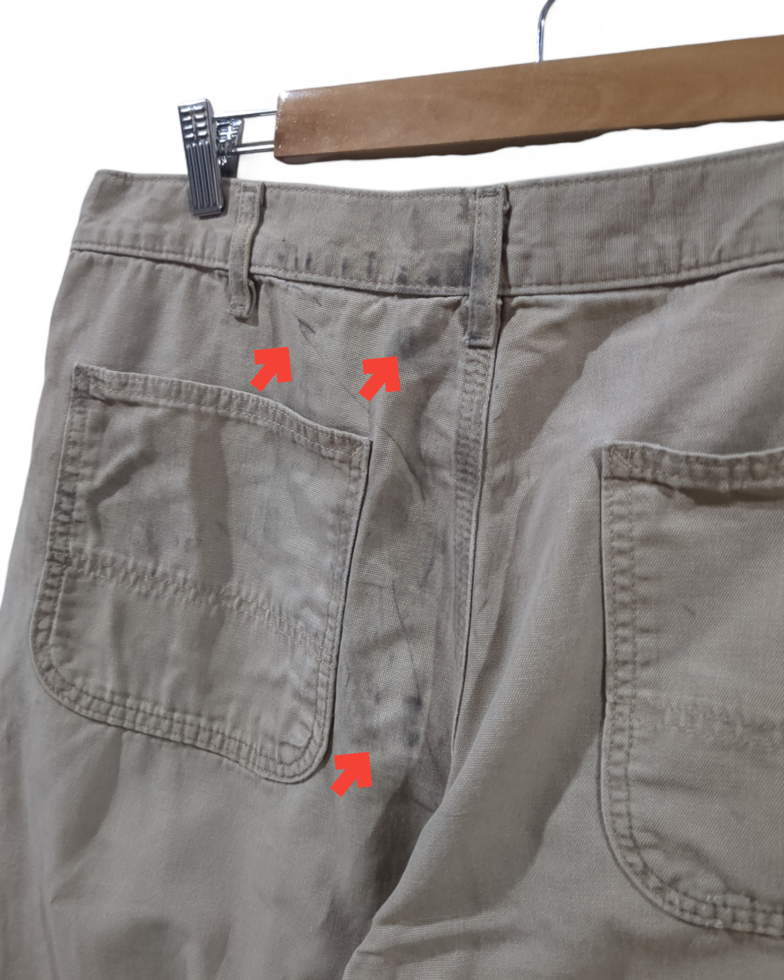 Carhartt Canvas Khaki Relaxed Fit Pant - (W34 x L43)