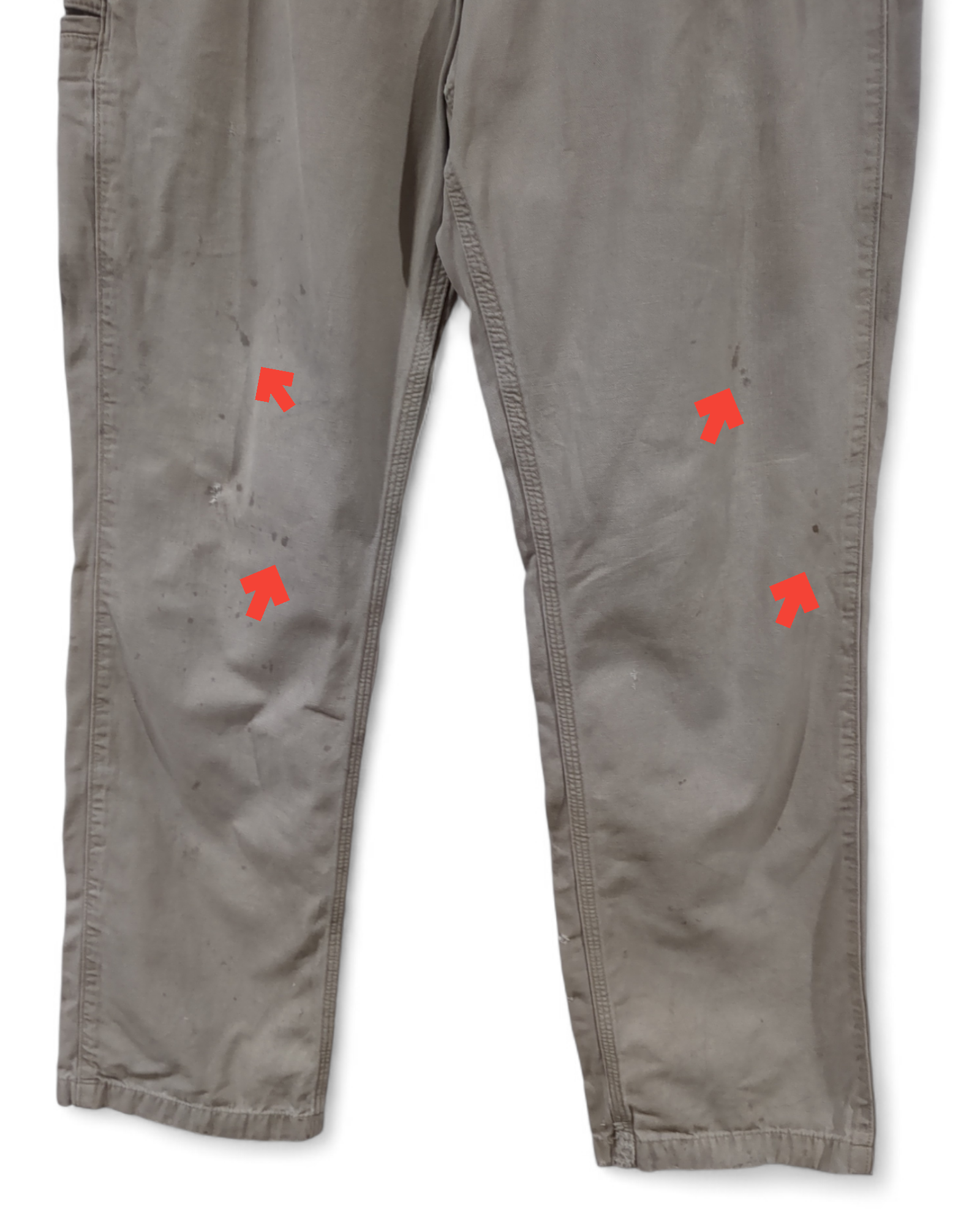 Carhartt Canvas Khaki Relaxed Fit Pant - (W34 x L43)