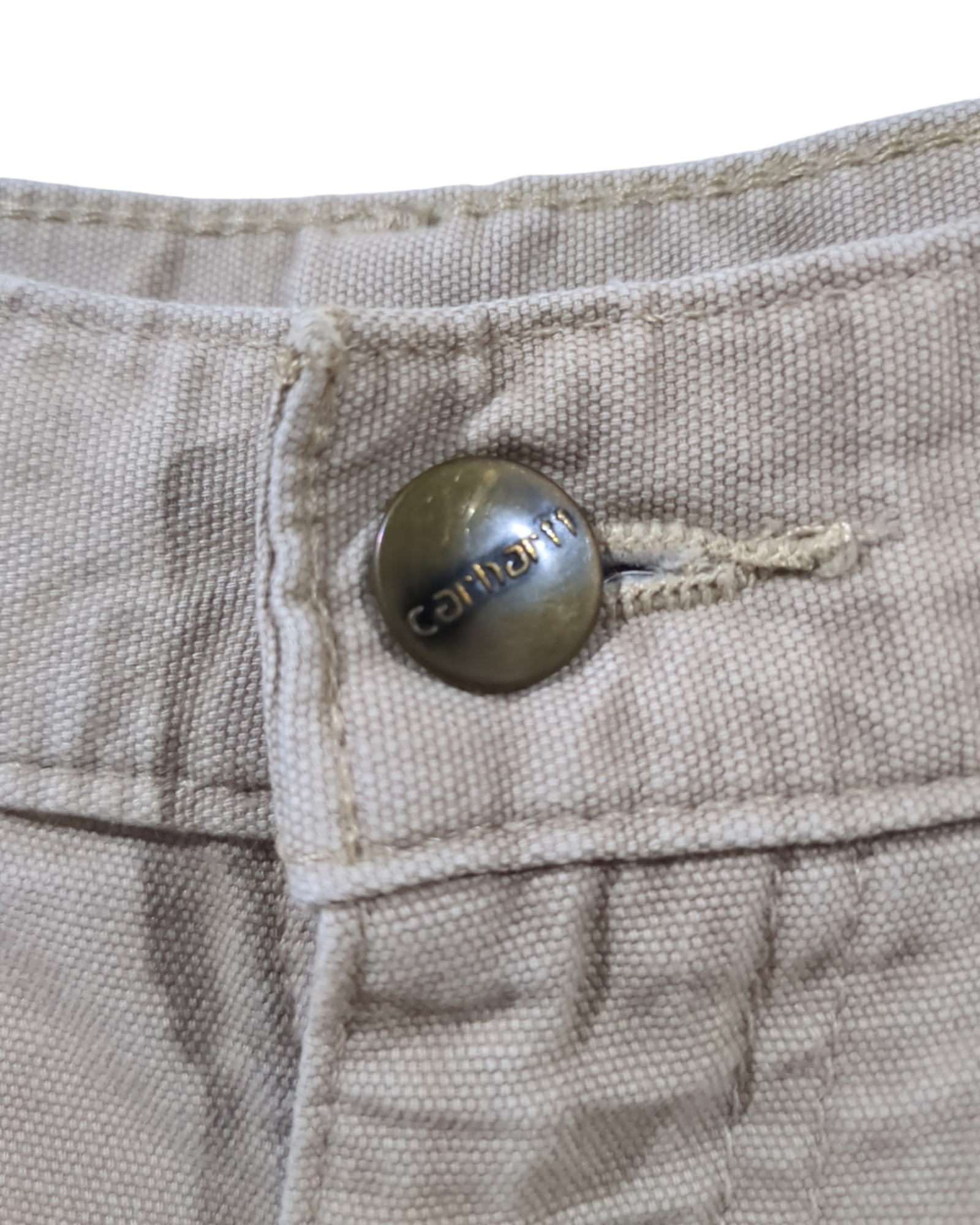 Carhartt Canvas Khaki Relaxed Fit Pant - (W34 x L43)