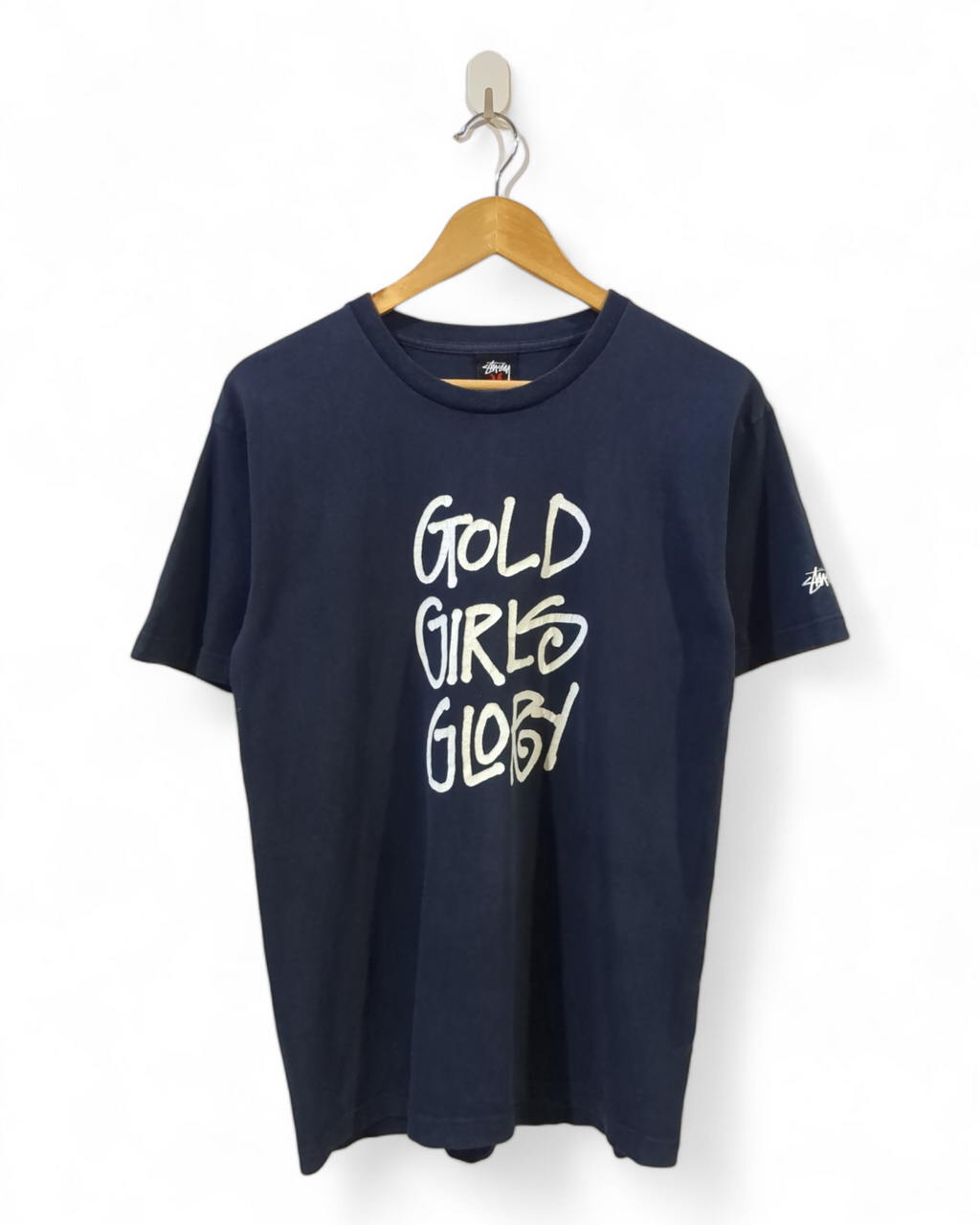 Stussy 00s Gold Girls Glory Tee - (S) – The Cold Hills Stussy 00s Gold Girls Glory Tee - (S) – The Cold Hills