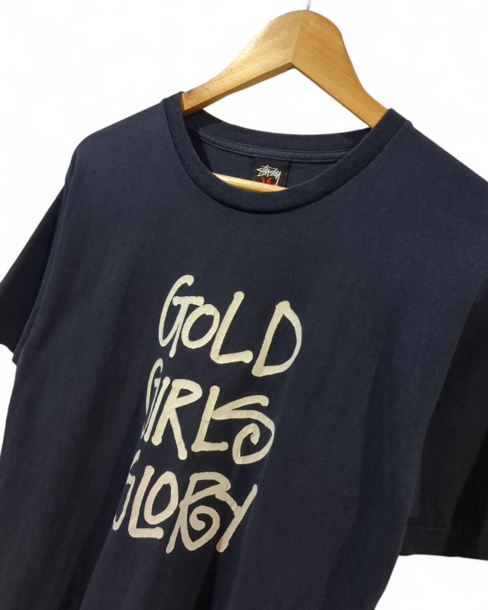 Stussy 00s Gold Girls Glory Tee - (S) – The Cold Hills Stussy 00s Gold Girls Glory Tee - (S) – The Cold Hills