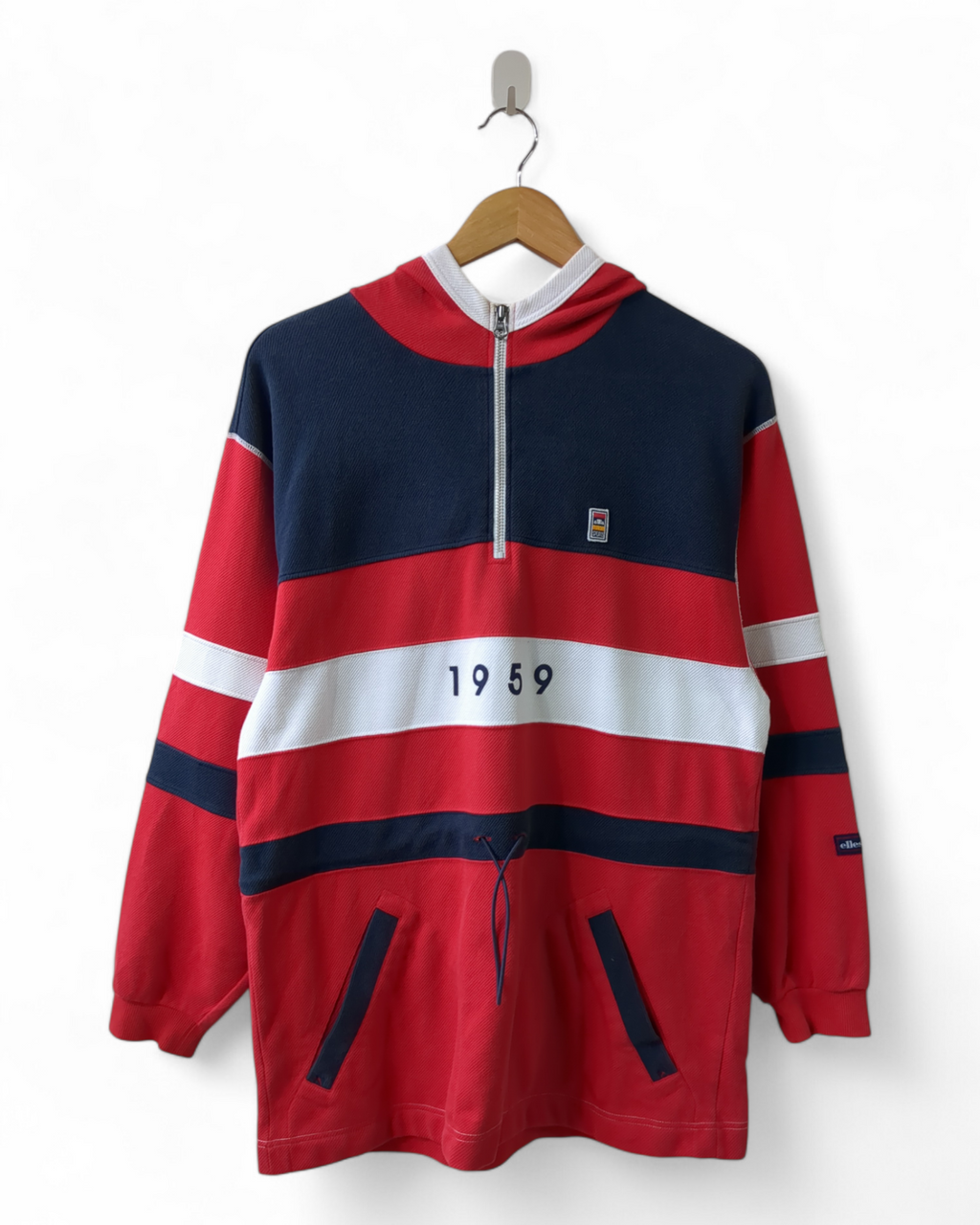 Ellesse 90s 1/4 Zipper Hoodie - (M)